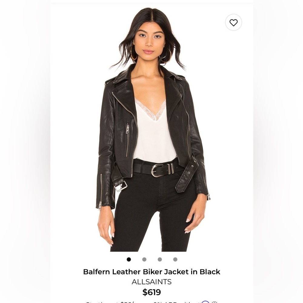 All Saints Balfern Leather Jacket
